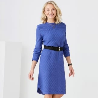 Knit dress with a rounded hem HERACLES
