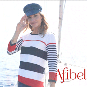Stripe jumper with 3/4-length sleeves MARELLE