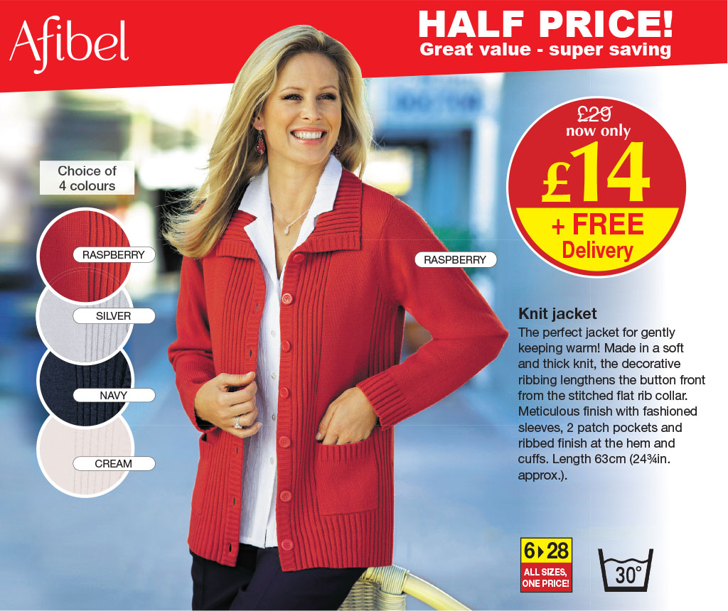 BESTSELLER - Knit jacket: Half Price, was £29, now only £14 + free delivery