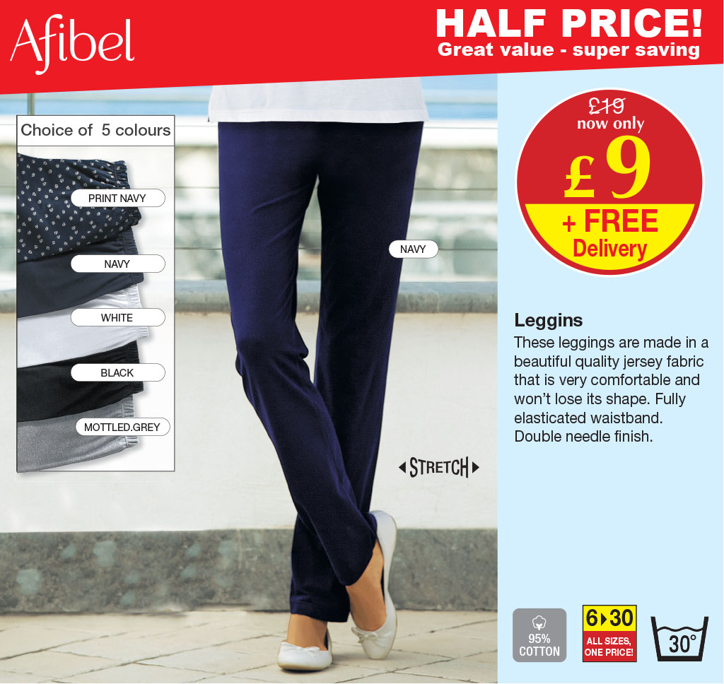BESTSELLER - Leggings: Half Price, was £19, now only £9 + free delivery